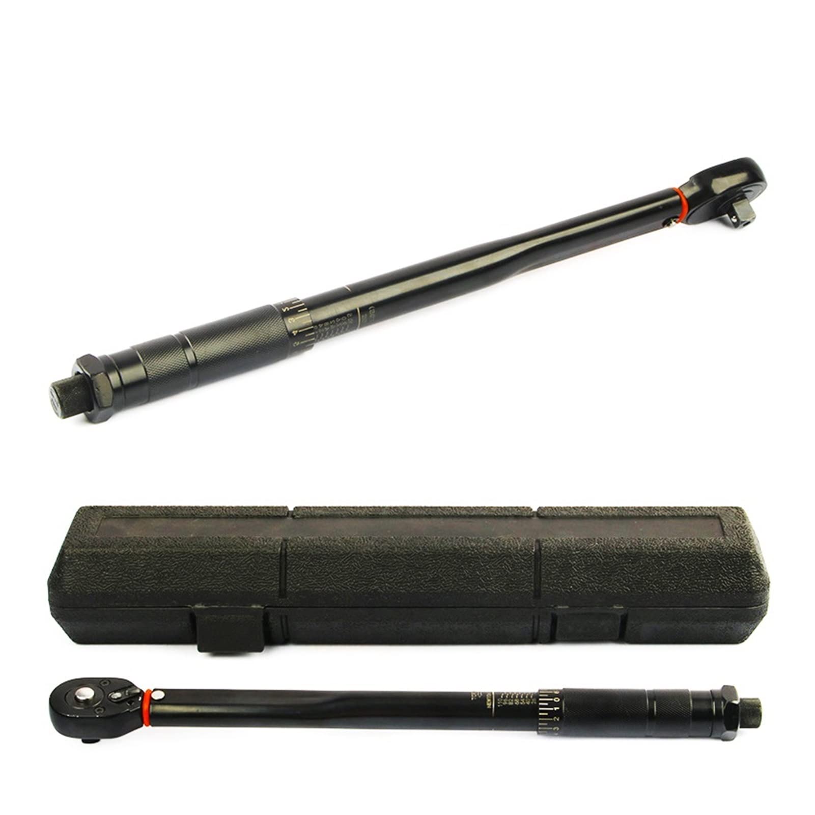 MMHHHG Torque Adapter, 3/8” Torque Preset Torque Wrench Drive Tool 19-110Nm Two-Way Adjustment Spanner Auto Repair Hand Tools Car Bike Repair Hand Tool