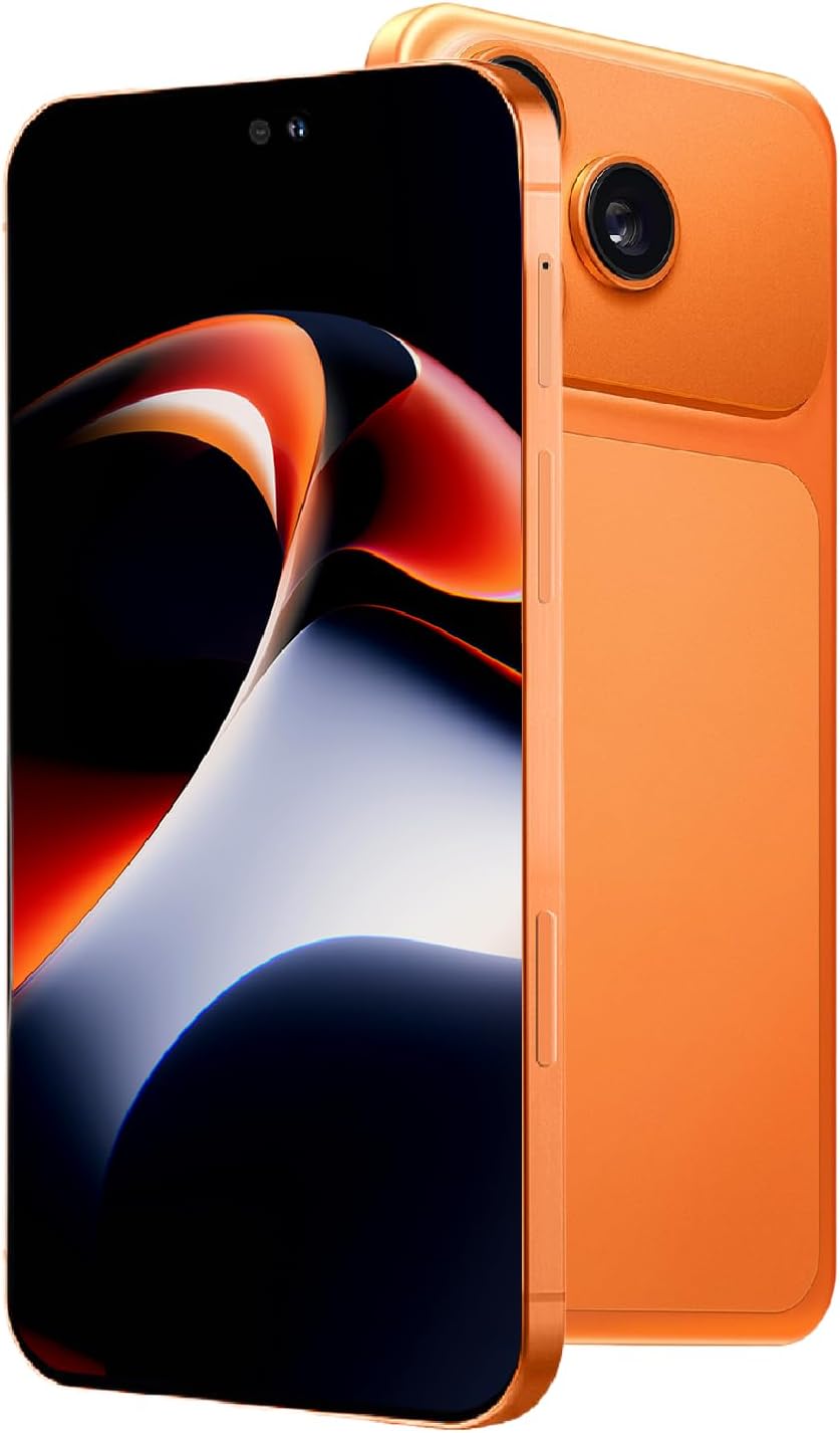 Unlockable Phone with 3G Support, Android OS, 6.7-inch Screen, 1GB RAM + 16GB ROM/TF Card Slot (128GB), Dual SIM, Dual Cameras, Suitable for Beginners (135orange)