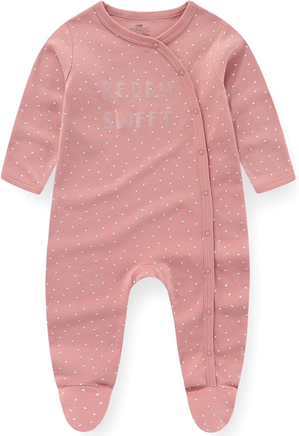 MAMIMAKA Baby Boys Girls Footies One-Piece Romper Long-Sleeve Jumsuit Cotton Newborn Clothes Set 3-Pack Baby Pajamas