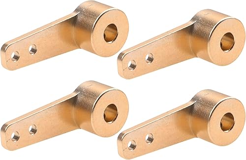 4 Uds. Aluminio RC Airplane Dirección Servo Brazo Balancín Brazos para RC Quadcopter Ala Fija Partes (0.157 in)