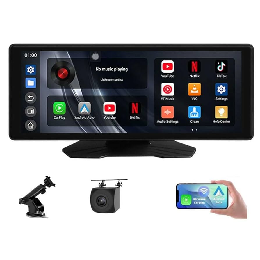 ポータブルディスプレイオーディオ CarPlay Android auto 対応 Eonon ポータブルディスプレイオーディオ CarPlay オンダッシュ