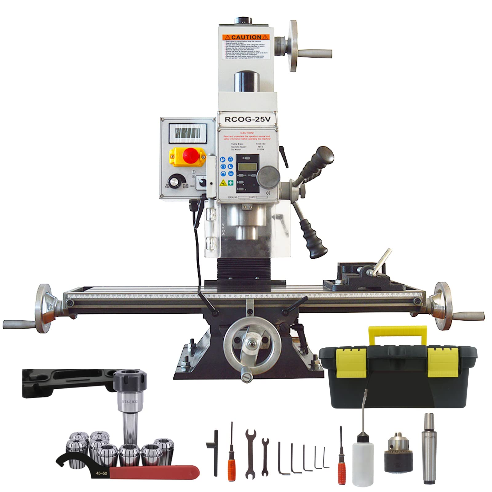 WEN 33013 4.5A Variable Speed Single Phase Compact Benchtop Milling
