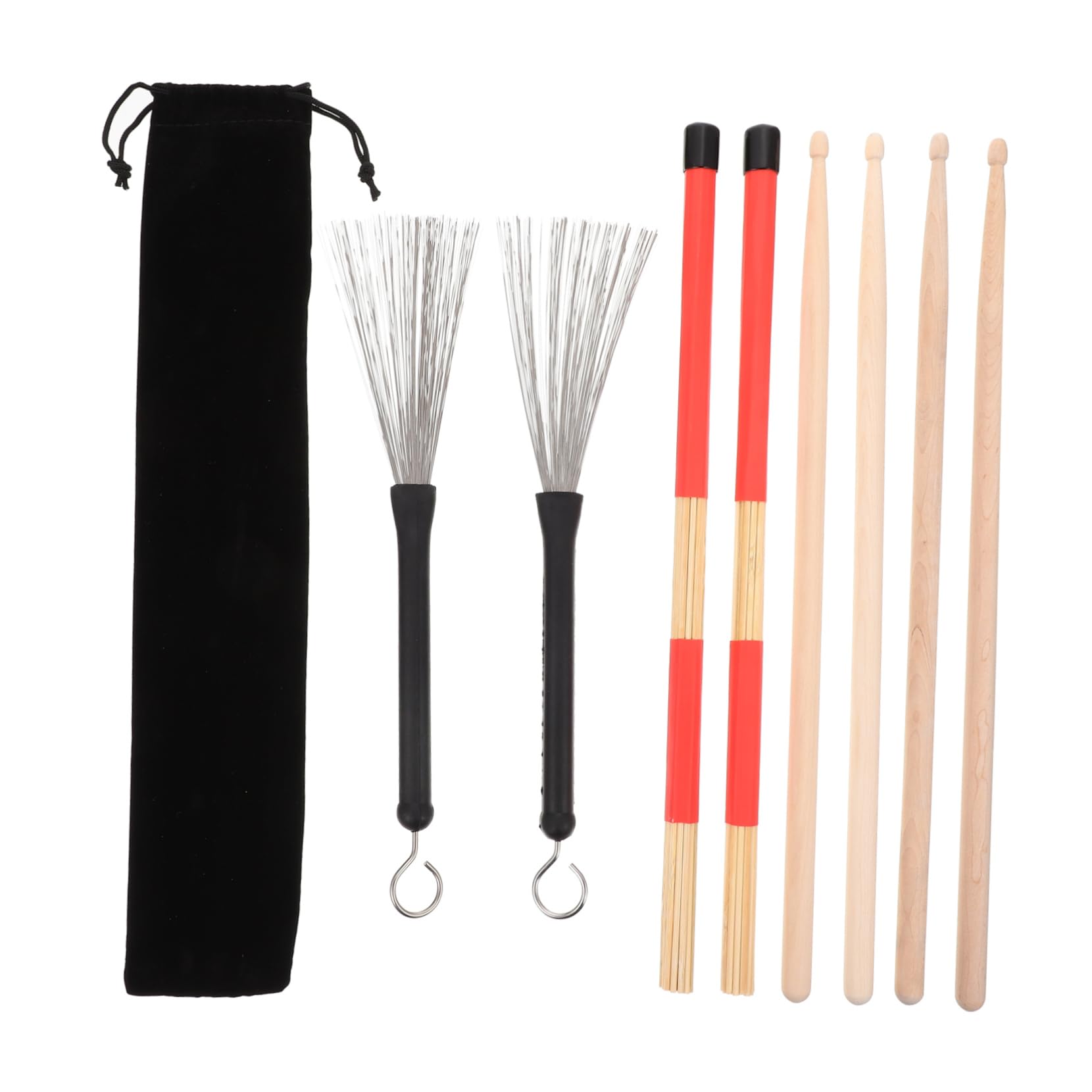 Totority Drumsticks Drum Kit Accessory Practical Drumstick Storage Pouch Design Elegant Texture