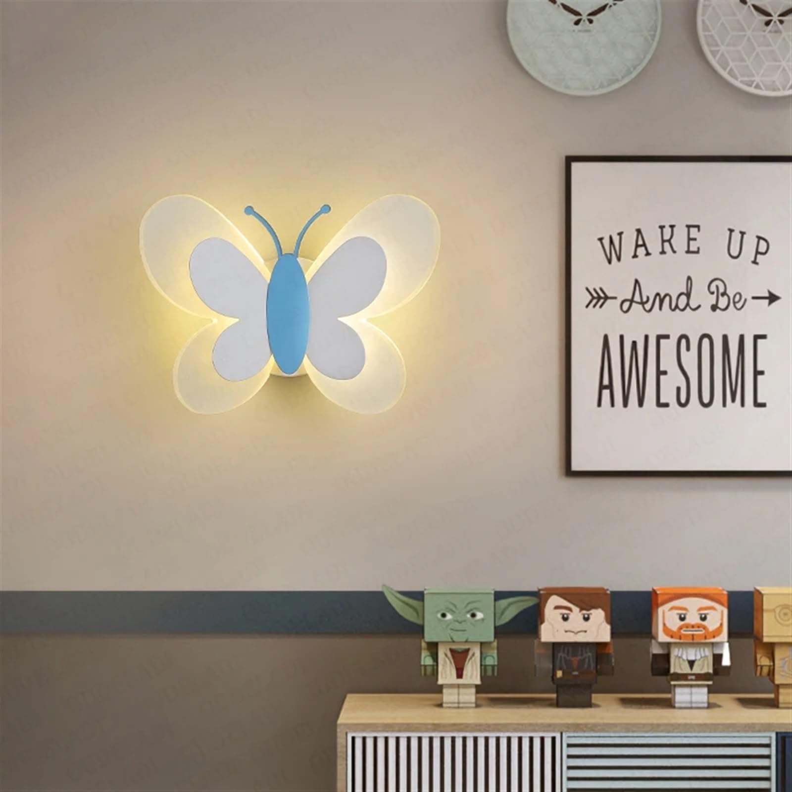 Wandlamp Vlinder – Houten Nachtlampje voor de Kinderkamer - Hout&Herinnering
