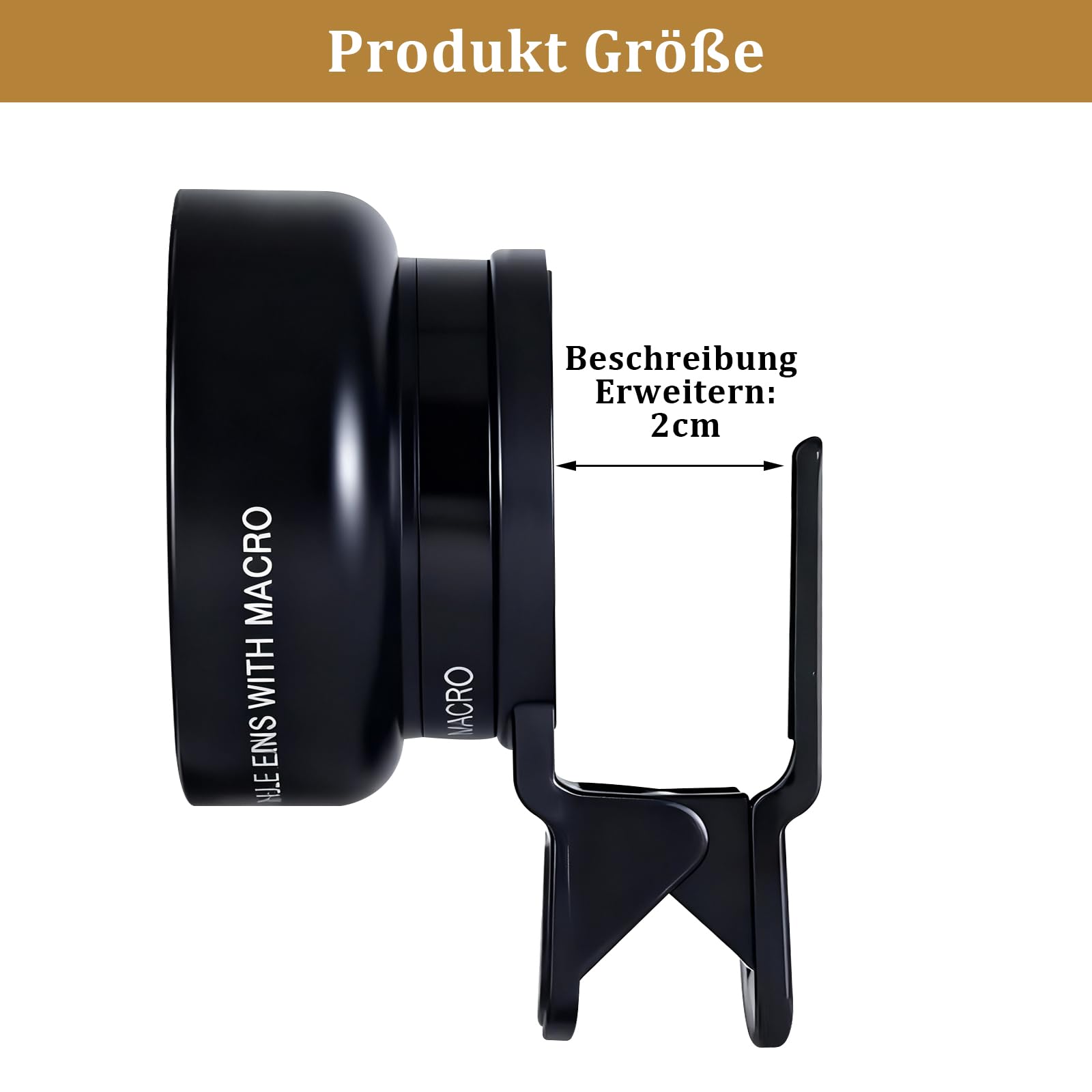 Akls Mobiele Telefoon Lens 0.45X Groothoek Len & 12.5X Macro HD Clip-on Camera Lens Universele voor iPhone Samsung en De meeste Android Smartphone