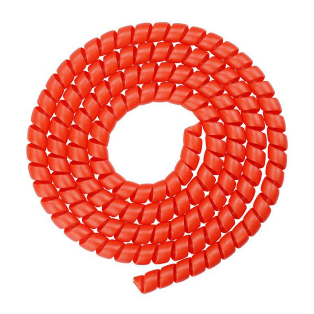 Hbbgdiy Red Scooter Brake Line Spiral Tube Protector Cover 1M Protective Cable Housing Housing For Electric Scooter Brake Wire Management And Accessory Cable Organizer,