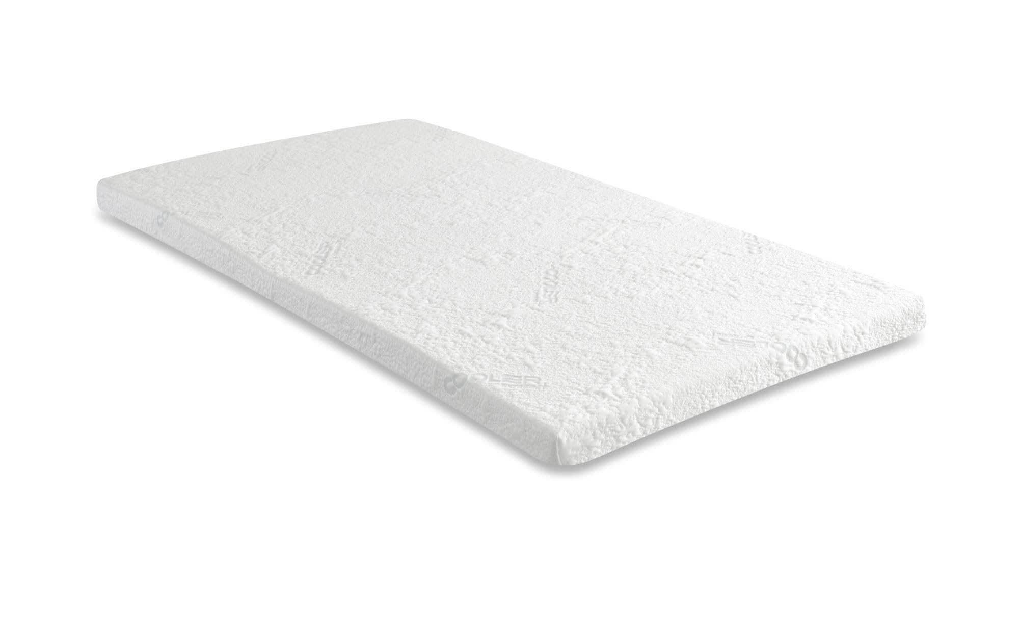 Starlight Beds Shorty Memory Foam Mattress Topper – 7.5cm Thick with Extreme Cooling, Removable, Washable Cover, White – 2ft6 x 5ft9 (75x175x7.5cm)