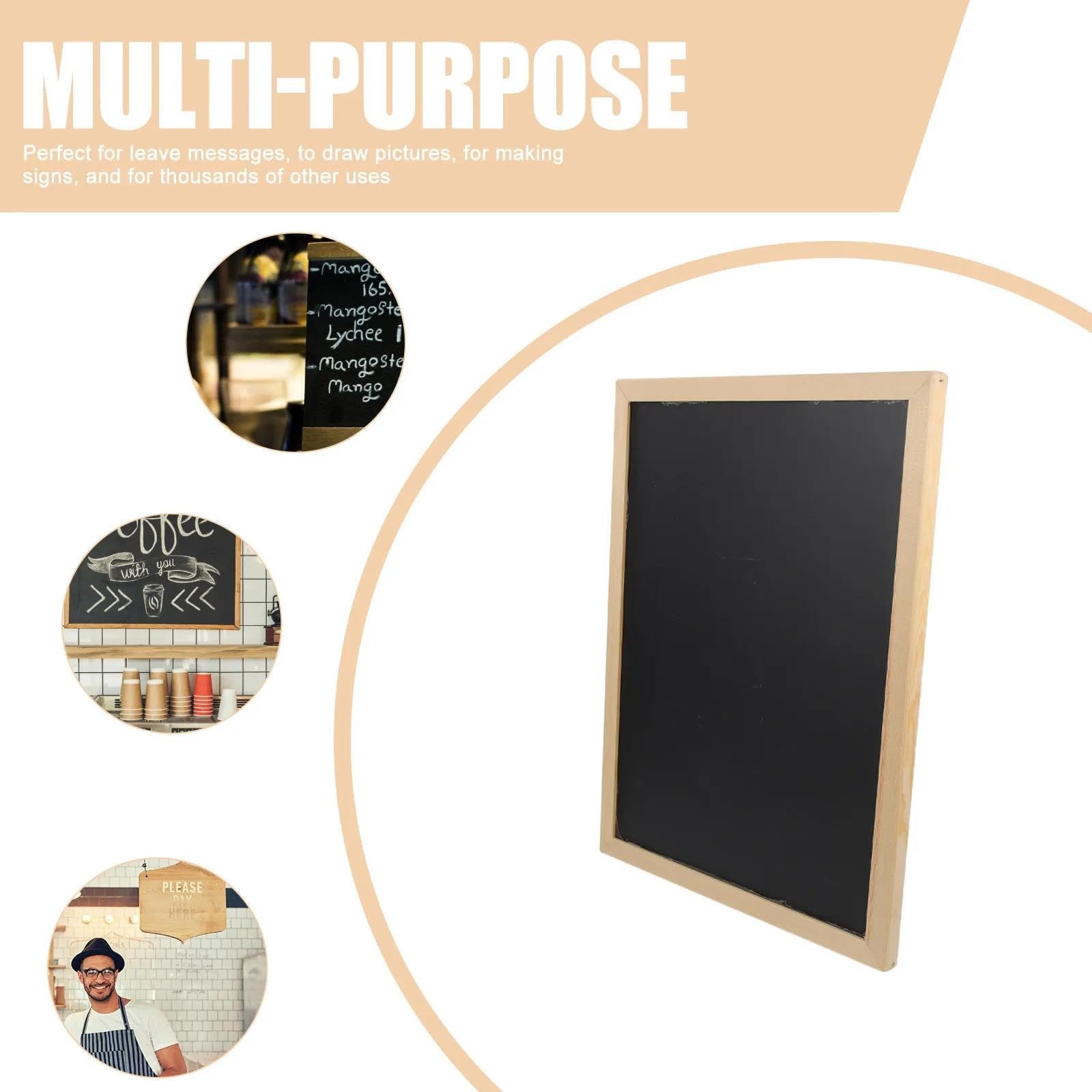 Mini Ardoise Tableau noir suspendu miniature en bois