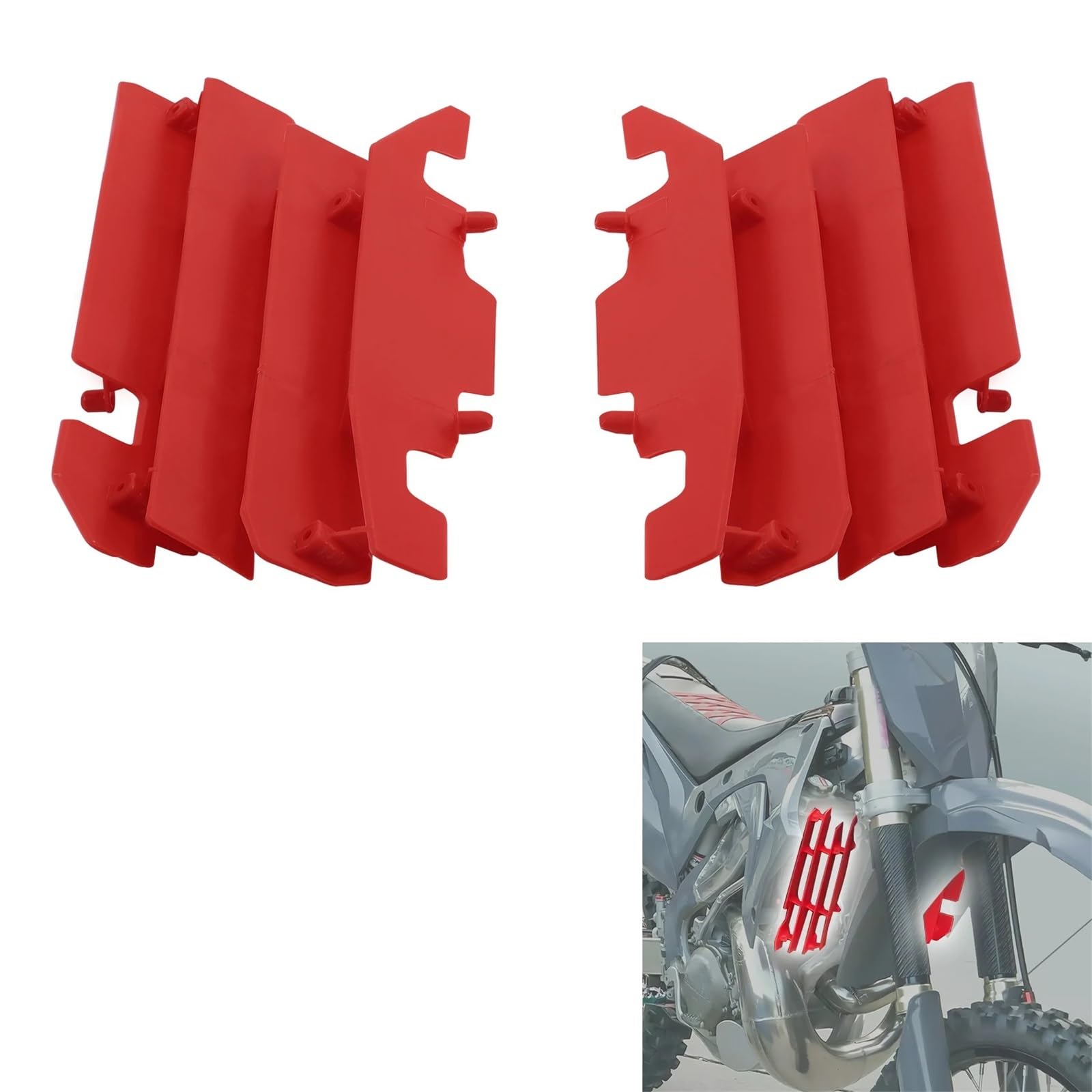 Parrilla De Radiador De Motocicleta Protectores de Rejilla de radiador para Motocicleta, Compatible con Honda CR125R, CR250R y CRF450R. Protector De Parrilla De Radiador