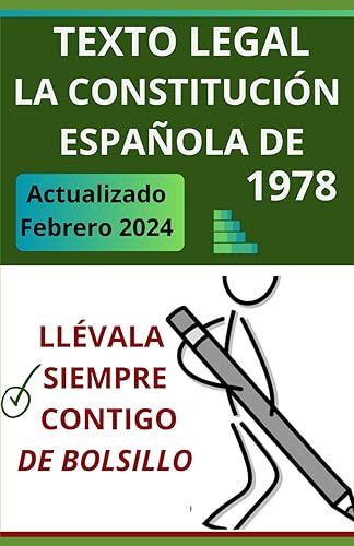 La Constitución Española de 1978 de bolsillo: para opositores: 2 (Auxiliar Administrativo Corporaciones Locales Oposiciones C1 Y C2 Exmenes Tipo Test Temario General)