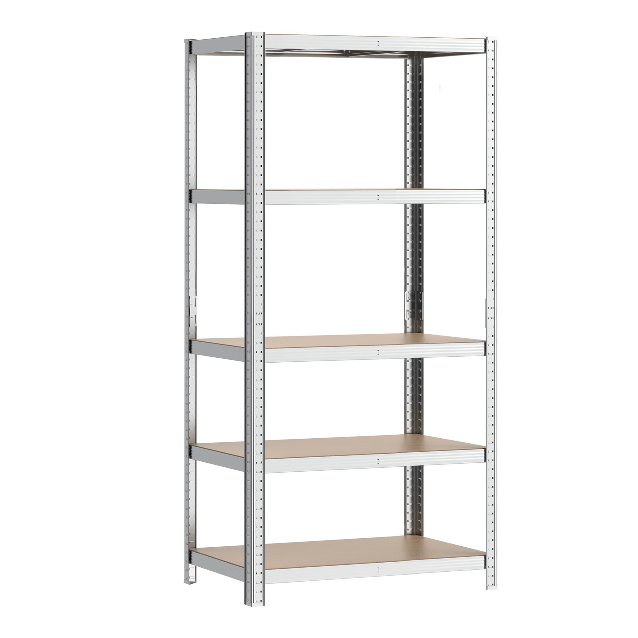 Wiltec Regał magazynowy cynkowany 180x90x40cm ze stali z 5 półkami do maks. obciążenia 875kg