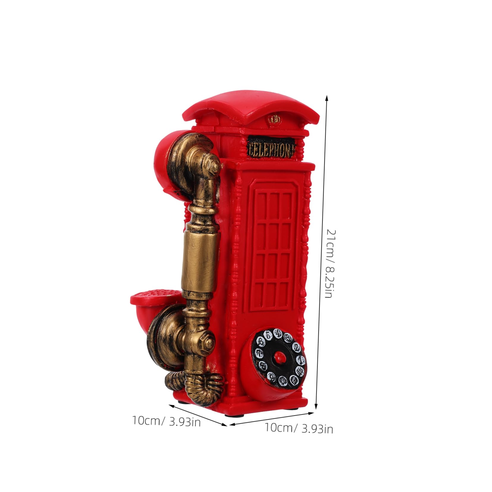 Cabilock Classic Rotary Dial Booth Model for Home Decor Antique Ornament for Offices Galleries and Luxury Residences