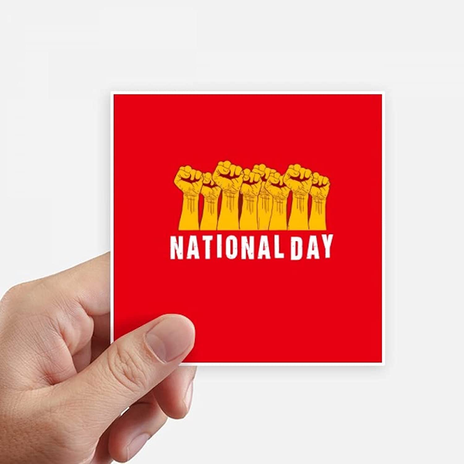 National Day Strong Nation Sticker Square Waterproof Stickers Wallpaper Car Decal