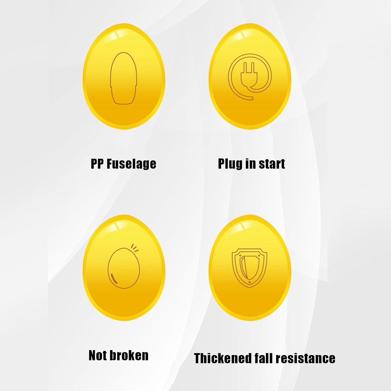 Spin for 50 Seconds Egg Spinner Portable Golden Egg Maker Cooking Tool PC ABS and PP Multiple Protect Simple Use Kitchen Gadgets for Parents