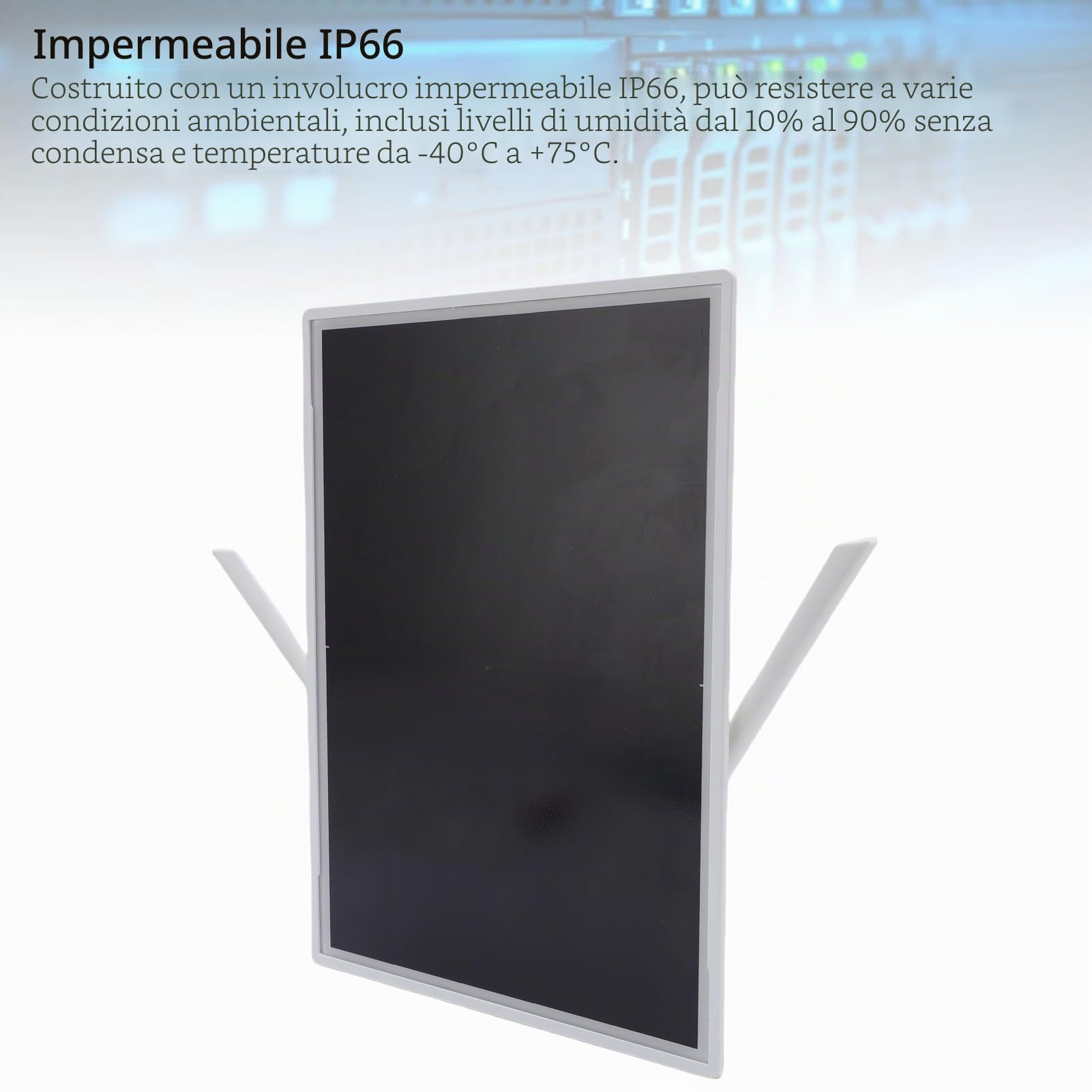 Amplificatore di Segnale WiFi Solare da 15 W, Batteria a Lungo Raggio da 100 M 20000 MAh, Ripetitore WiFi da 2,4 GHz 5 GHz Supporta 15 Dispositivi per da Campeggio All'aperto