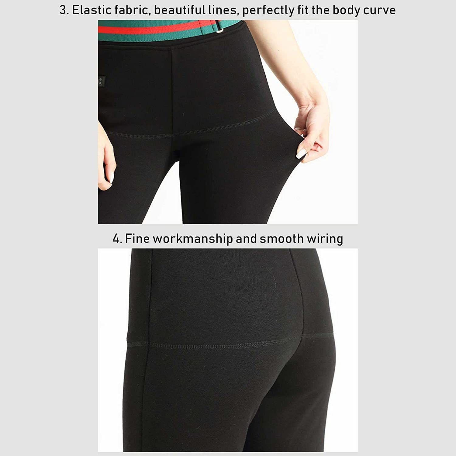 Beheizte Hose USB Elektrisch beheizte Hose Beheizte Lange Unterhose for Männer Frauen Thermounterwäsche mit 8 Wärmebereichen for Winter Outdoor Camping Wanderausrüstung