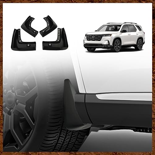 Muslogy Guardabarros delantero y trasero para Pilot 2023 2024, accesorios de piloto compatibles con Honda Pilot 2024 2023 Sport EX-L TrailSport