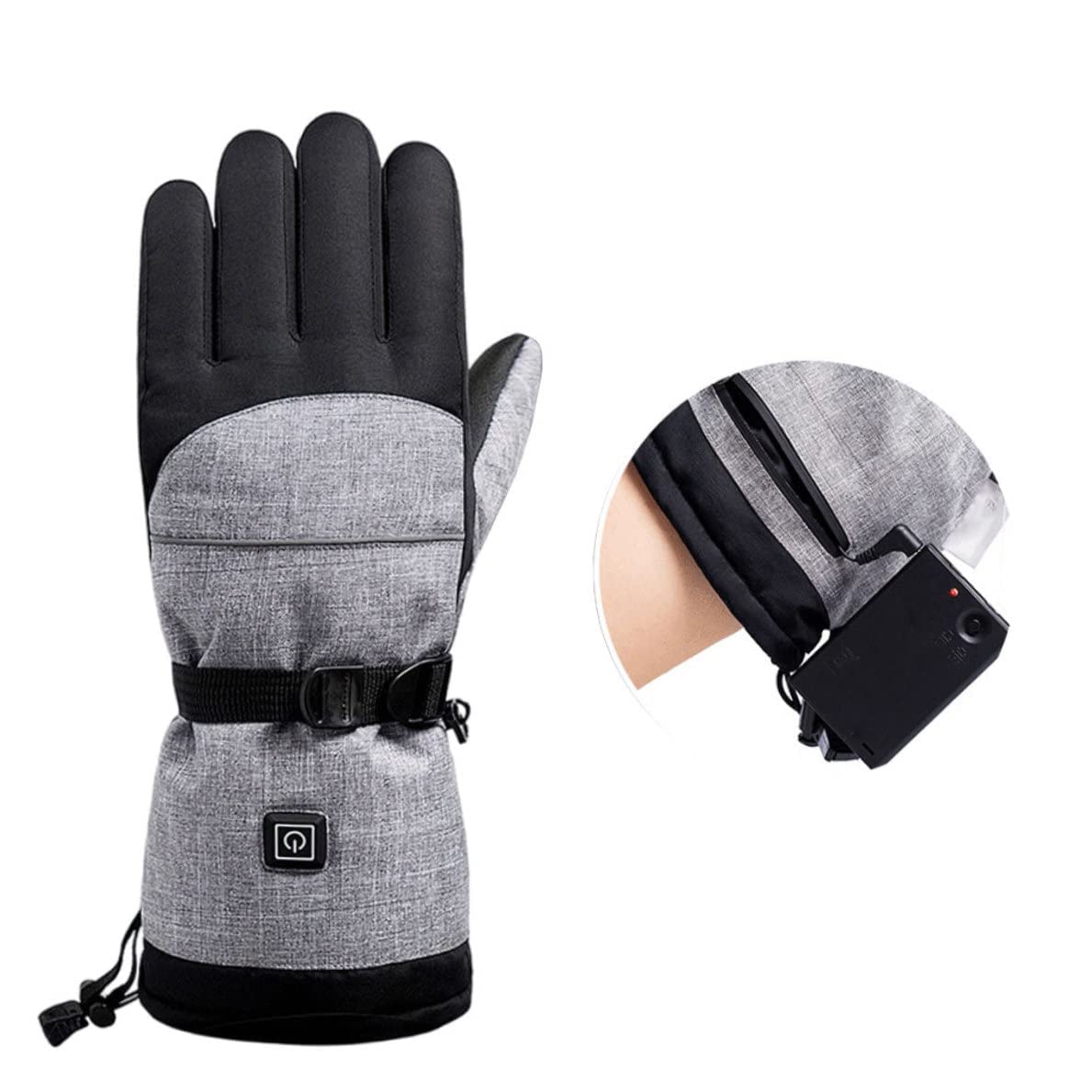 CHEWYNP Guanti riscaldati elettrici per Ciclismo all'aperto Montorcycle Campeggio Escursionismo Sci, Guanti Termici elettrici Unisex (Senza Batteria) 1 Paio