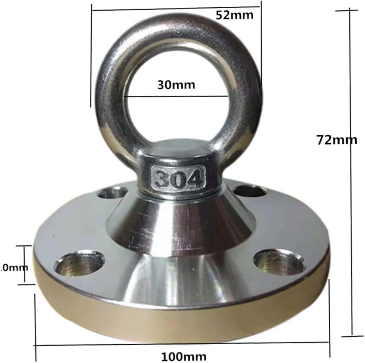 4pcs Rotating Dog Stake Heavy Duty Stainless Steel Tie Out Stake for Large Dogs Easy Ground Installation with Expansion Screws for Outdoor Camping and Home Use