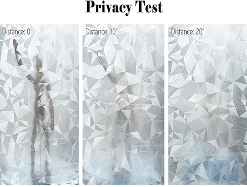 Miniatura 3 de Bloss Calcomanía para vidrio de adhesión estática Perfecta para cuartos de baño recámaras salas de estar y cocinas Protección de la privacidad