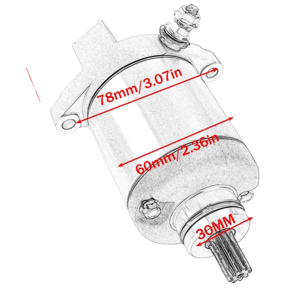 Motorino di avviamento compatibile con i modelli di scooter e moto GP1 GPR Rambla Boulevard 125 200 DNA125 Nexus Runner 125 VXR Race 125 Adiva 150
