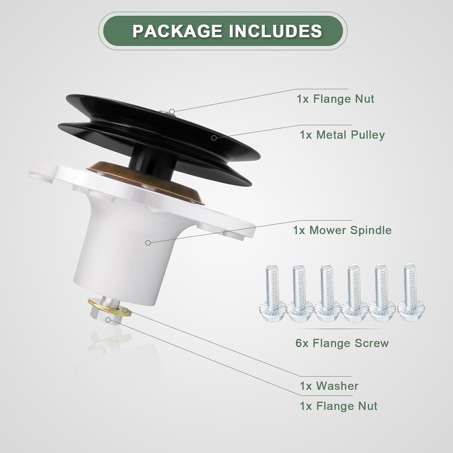 120-5477 115-2642 139-2357 Replaces 135-0363 Pulley Spindle Assembly Compatible with 60-Inch Deck Toro Ti tan MAX Lawn Mower