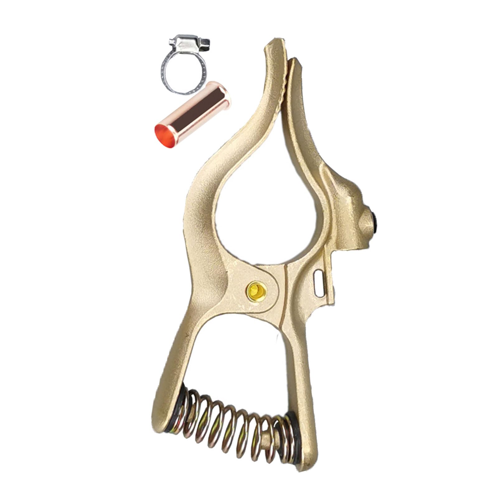 Msioytog Standard 300A 500A Heavy Duty Copper Ground Clamp Earth Clamp For Welding Machines With Strong Spring And High Conductivity Welding Ground Heavy Duty
