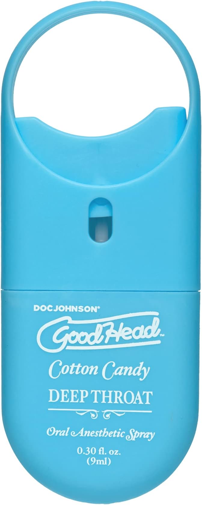 GoodHead - Deep Throat Spray to-Go - Numbs Throat - Relaxes Gag Reflex - for Adult Only, Cotton Candy - 0.30 fl. oz.