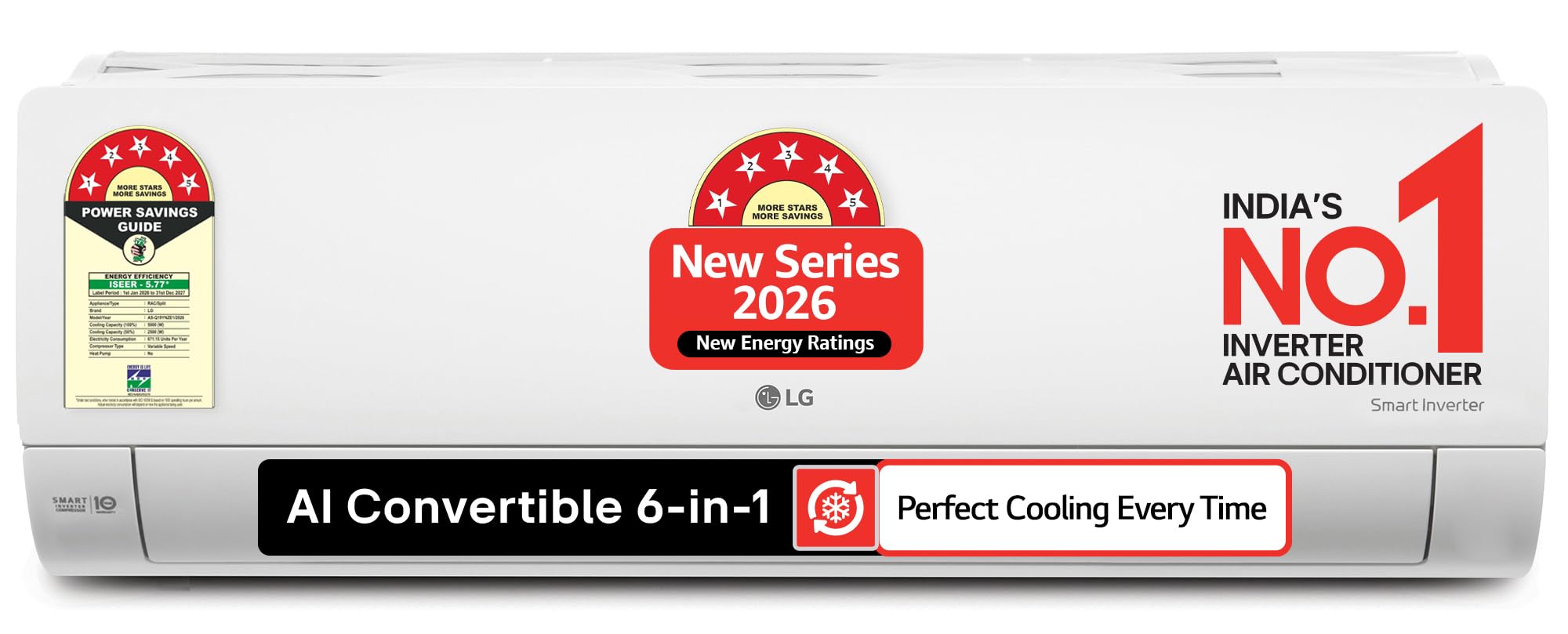 LG 1.5 Ton 5 Star AI Dual Inverter Split AC