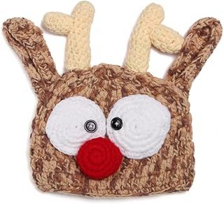 PythJooh Baby,Clothing,Baby Boys 0-24m,Accessories,Hats & Caps PythJooh Newborn Baby Christmas Hats Infant Girl Boy Knitted Crochet Christmas Deer Beanie Hats Costumes Photo Props