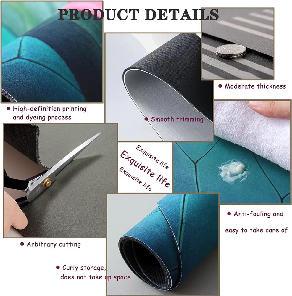 Tapis De Bain Antidérapant Super Absorbant - Caoutchouc, Séchage Rapide | Pour Salle De Bain, Cuisine, 60x90 Cm Gris