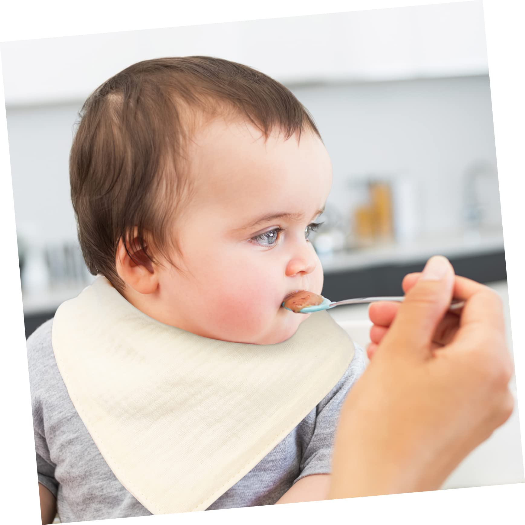Abaodam 18pezzi Bavaglini Triangolari Assorbenti Per Per Teething e Sbavamento e Lavabili