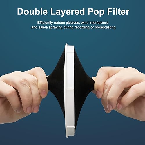 Miniatura 2 de Professional Microphone Isolation Ball with 2-Layered Pop Filter, High Density Foam Great Noise Cancellation