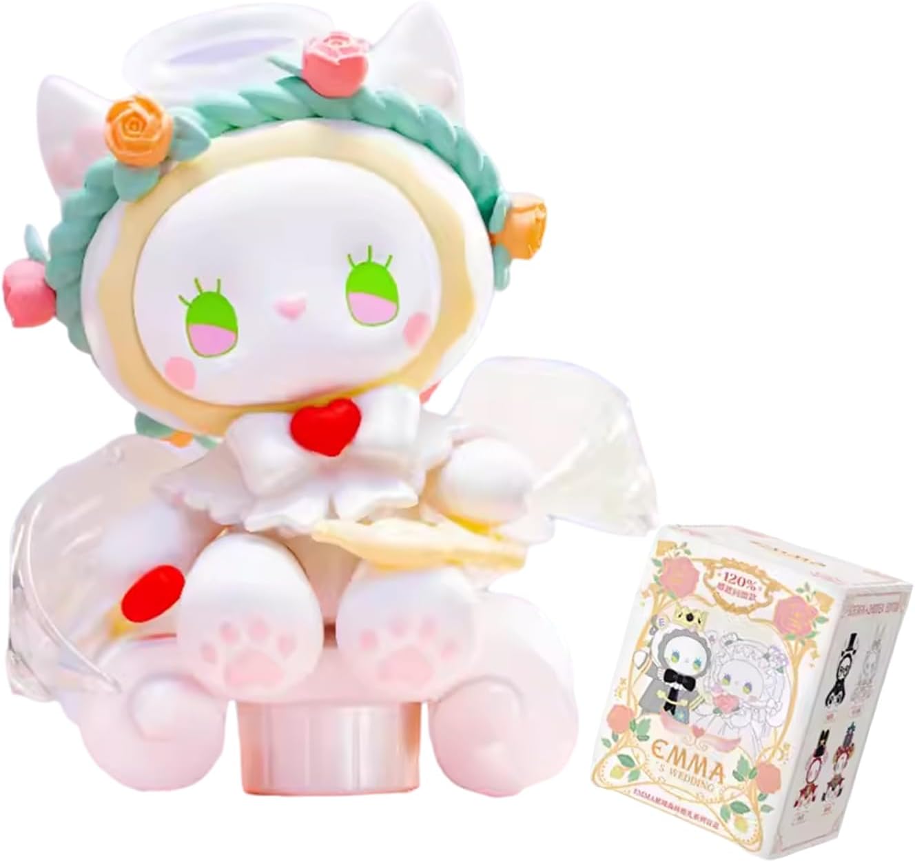 Anime Figure Blind Box, Emma Secret Forest Series Mystery Toy, Cute PVC Collectable Anime Girl Figure for Gift (Wedding-1pc)