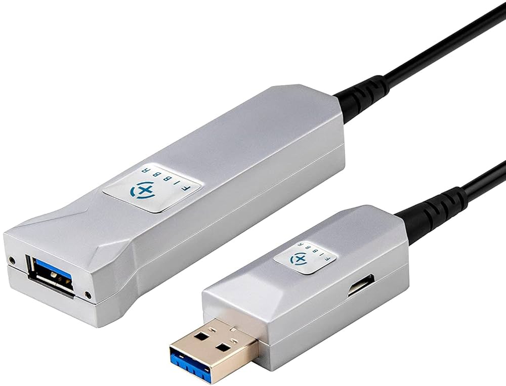 Amazon | FIBBRアクティブ USB 3.0 光ファイバーケーブル 50M