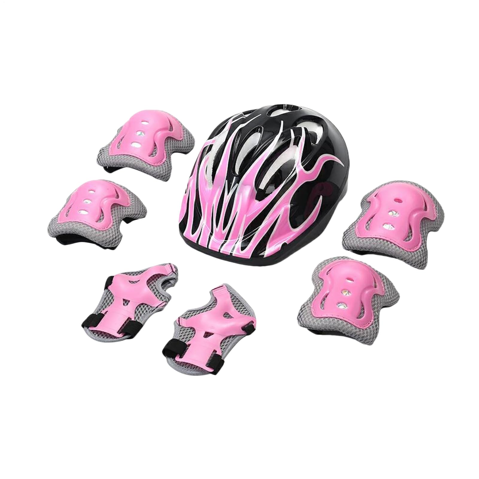 Schutzausrüstung für Kinder, Skateboard-Schutzausrüstung, widerstandsfähige Knieschoner für Kleinkinder, 53–55 cm, Kleinkind-Fahrradhelme, atmungsaktive Kinder-Skateboard-Polster
