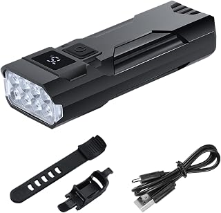 para Bicicleta Adultos,Luz Delantera Recargable Con Bocina Impermeable Dos Modos De Iluminación Haz Alto Y Bajo - Iluminación Blanca Y Roja De Alta Y Baja Intensidad Duradera Y Resistente A Los Golpes