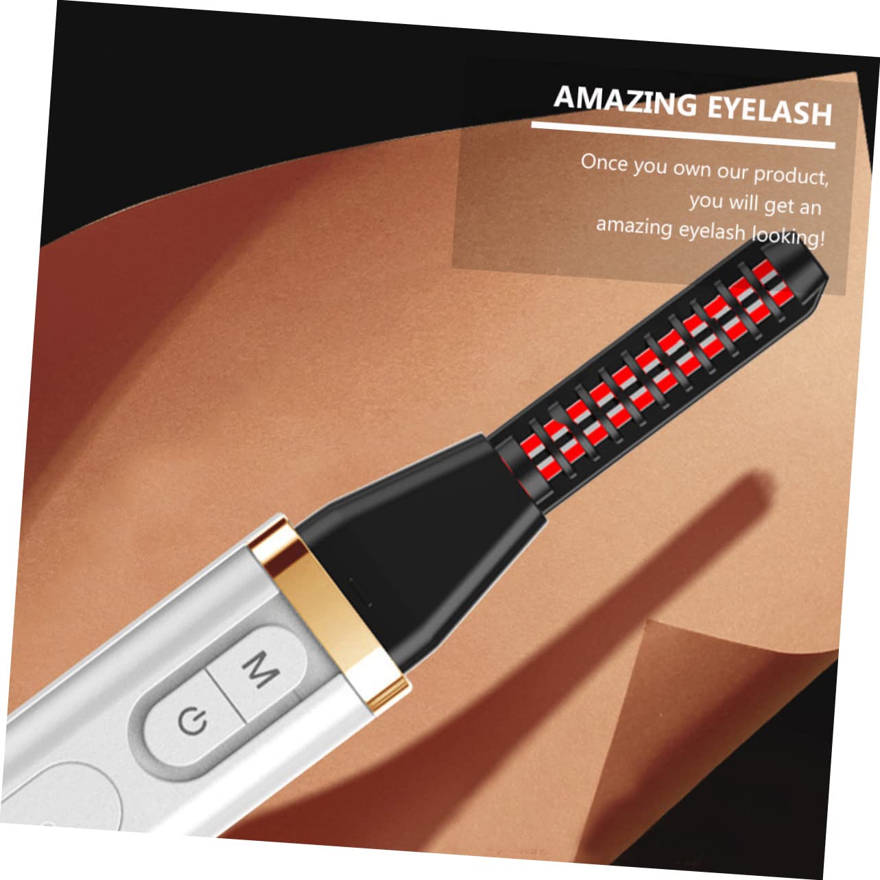MAGICLULU 2piezas Rizador De Pestañas Eléctrico Calentado Usb Recargable Curling Clip Profesional Para Mujeres Rizador De Pestañas Térmico Portátil Diseño Ergonómico Look De