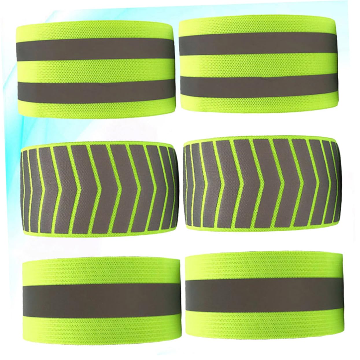 YARNOW Bracciale Riflettente Braccialetti Luminosi Bracciali Luminosi Gruppo Musicale Illuminato Bande Notte Sport Braccialetti di Sicurezza Bracciali Fluorescenti Green