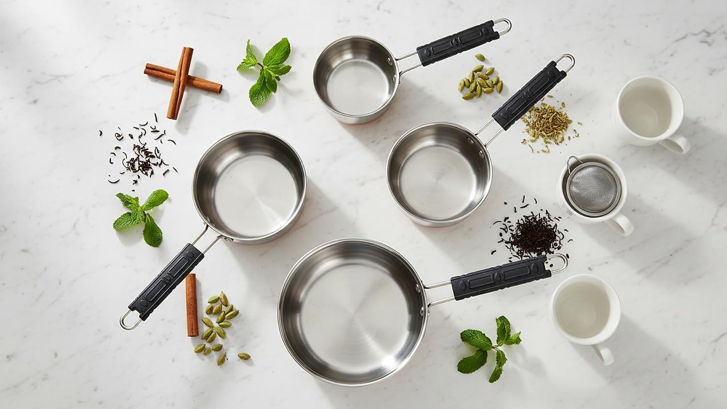 Stainless Steel Copper Sauce Pan - Perfect for Cooking -6