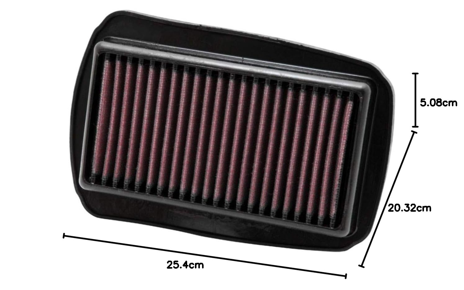 K&N Filtro Aria di ricambio compatibile con Yamaha YZF125 2008-2015 (YA-1208)
