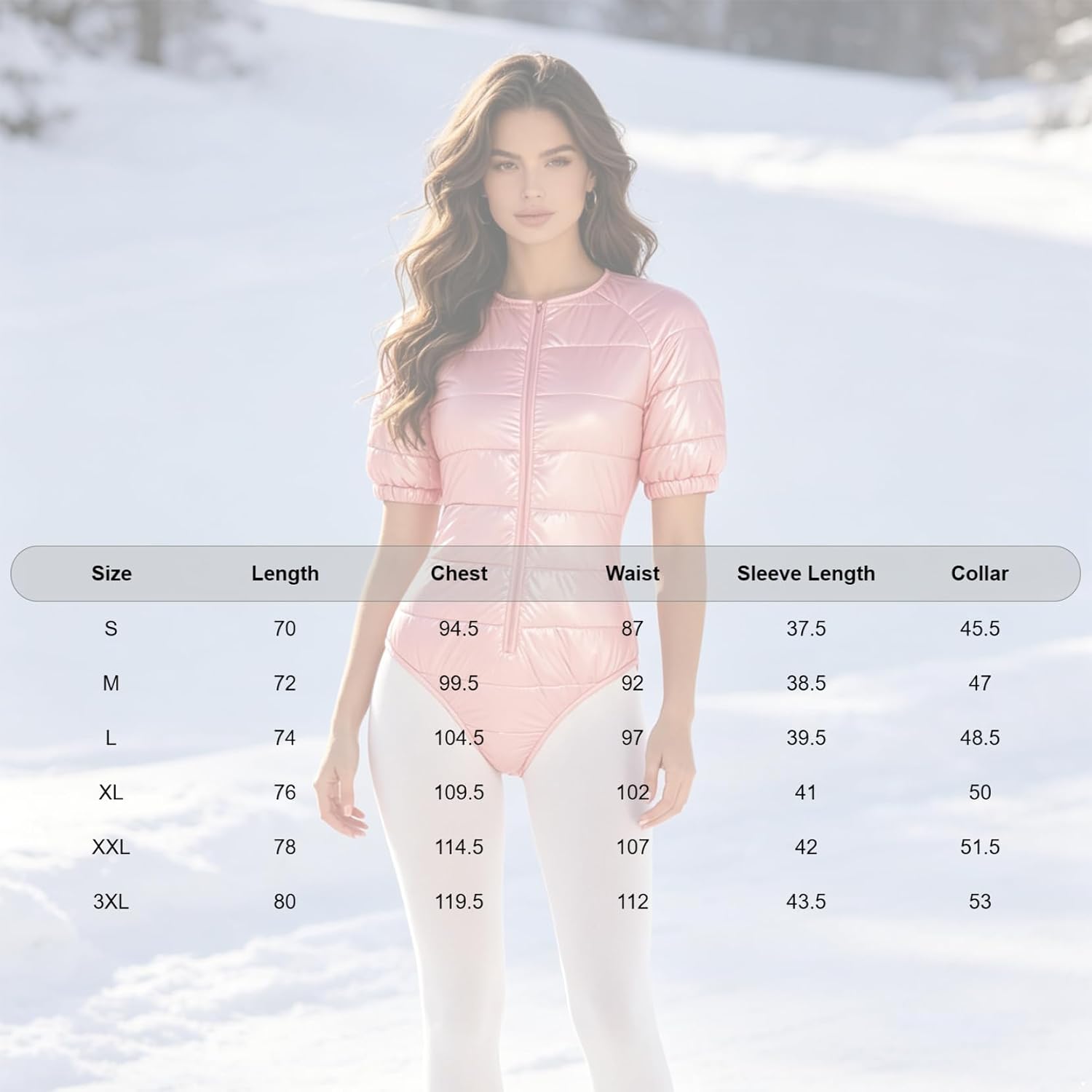 Jelory Women Waterproof Puffer One Piece Body Tops Unisex