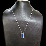 Blue Kyanite Gemstone Fine Handmade Modern Contemporary Pendant for Women and Teens 925 Sterling Silver Party Fashion Gift Jewellery - Image 7