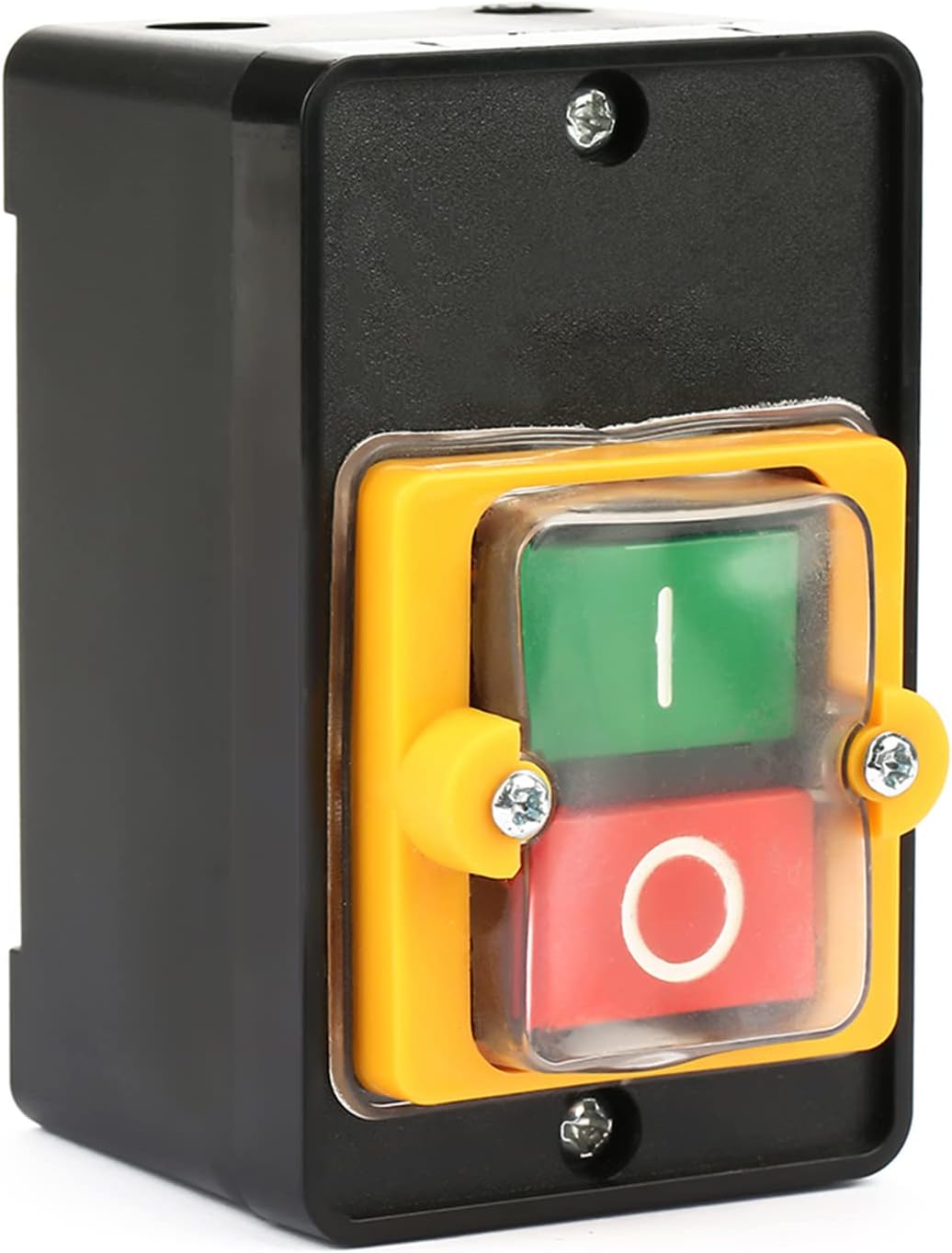 Akozon Industrial Push Button Start/Stop Machine Switch - AC 220V/380V 10A, Emergency Stop Switch, On/Off for Router Table