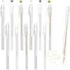 12Pcs White and Gold Gelly Roll Pen Set, 0.8mm Fine Point for Black Paper, for Art, Highlighting and Drawing, Note Taking