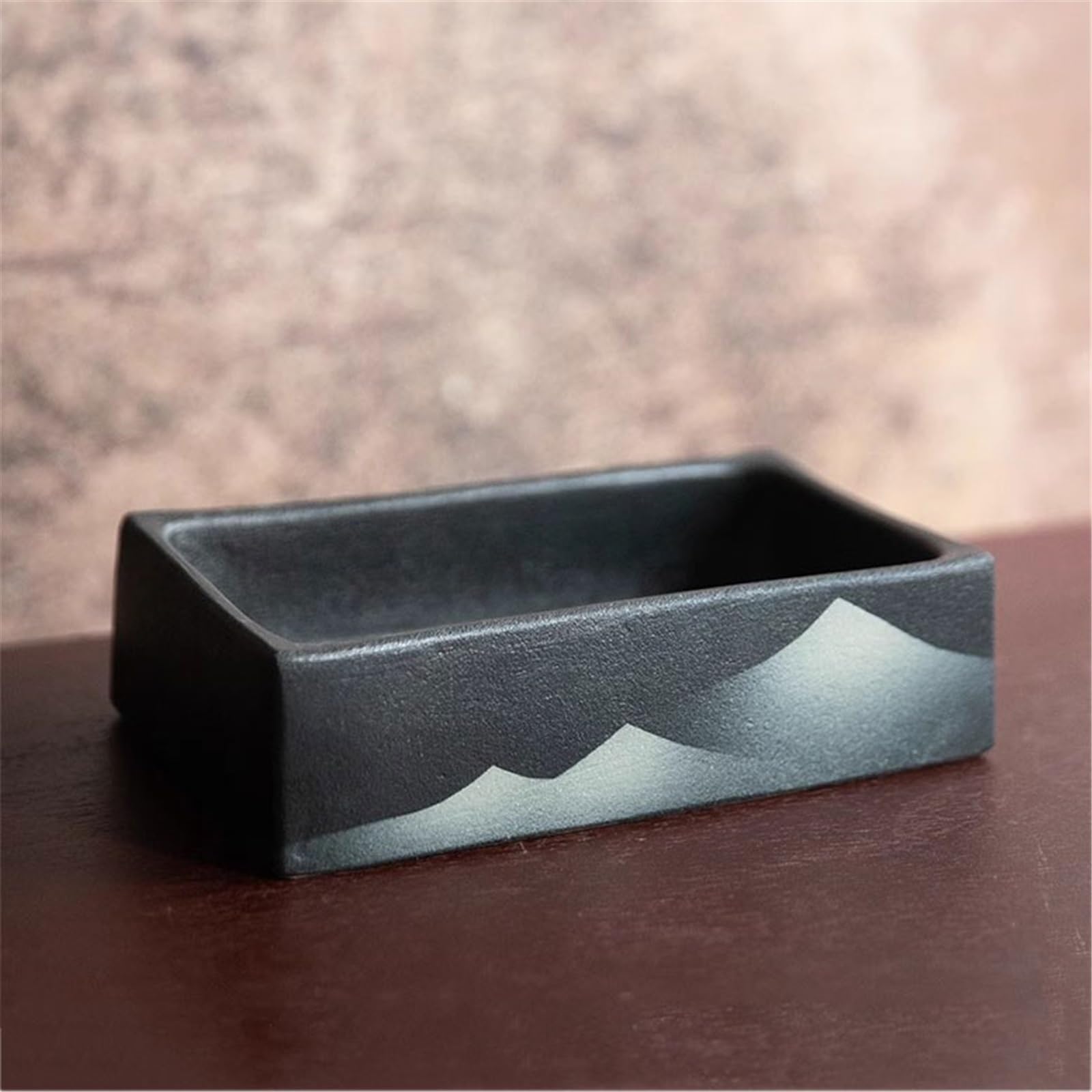 Sottovasi per Piante Vassoio raccogli Gocce Rettangolare in Ceramica for Piante da Tavolo, vasi for composizioni Floreali for l'arredamento di casa e Ufficio