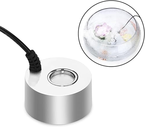 AGPtek – Dispositivo generador de niebla y generador de bruma para fuentes de agua, estanques, rocallas, peceras, floreros, bebederos para pájaros,