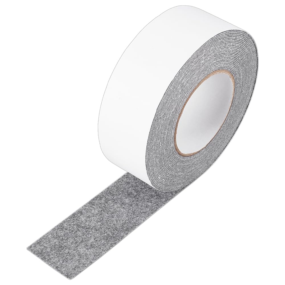 BENECREAT 10m/32.8Ft Polyester Felt Tape, 50mm/2inch Wide Felt Strips with Adhesive Backing, Self Adhesive Tape for Furniture Protection and Door Window Sealing