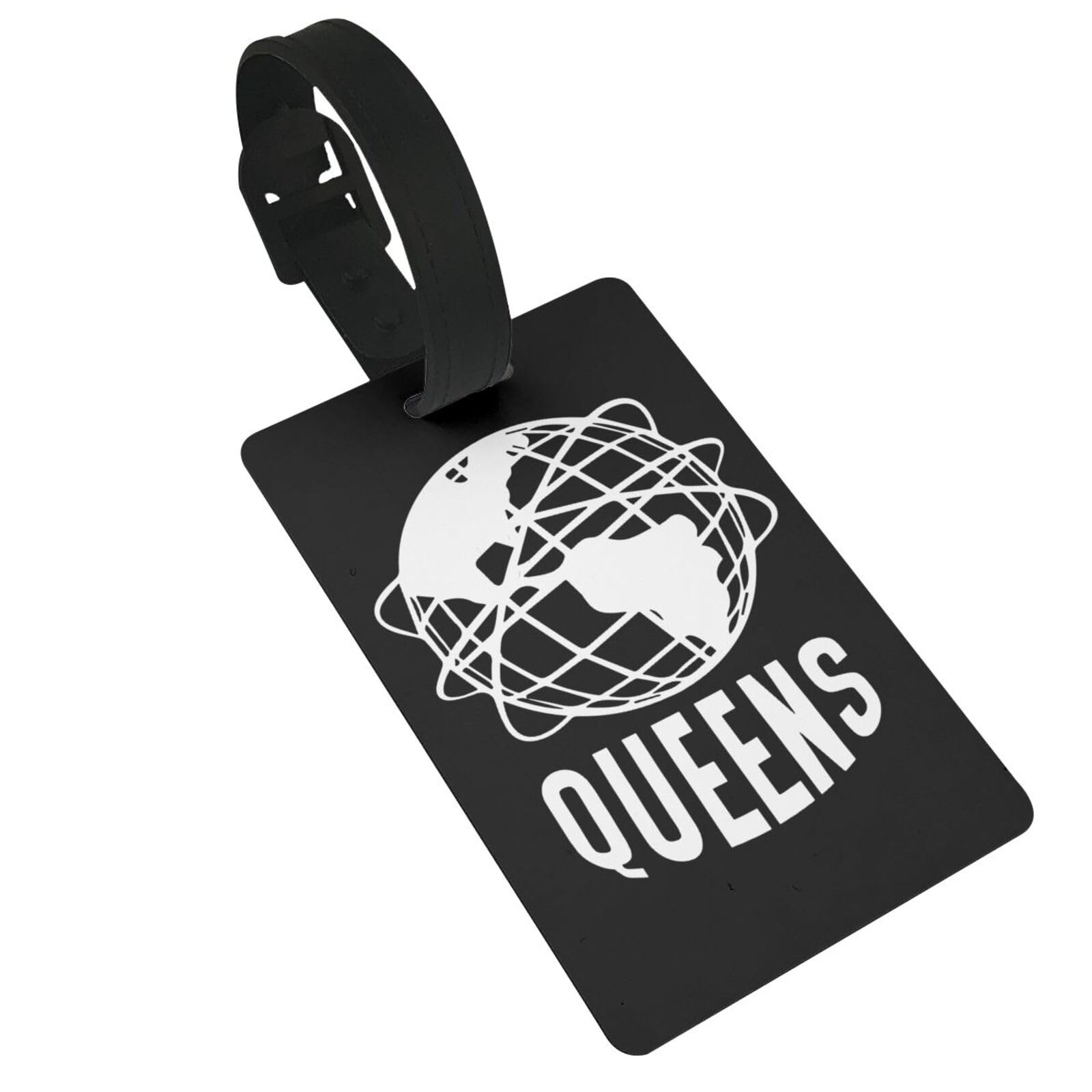 Queens Unisphere New York Luggage Tags for Men Women for Suitcases-Baggage Bag Tag Suitcase Labels ID Tags with Back Privacy Cover