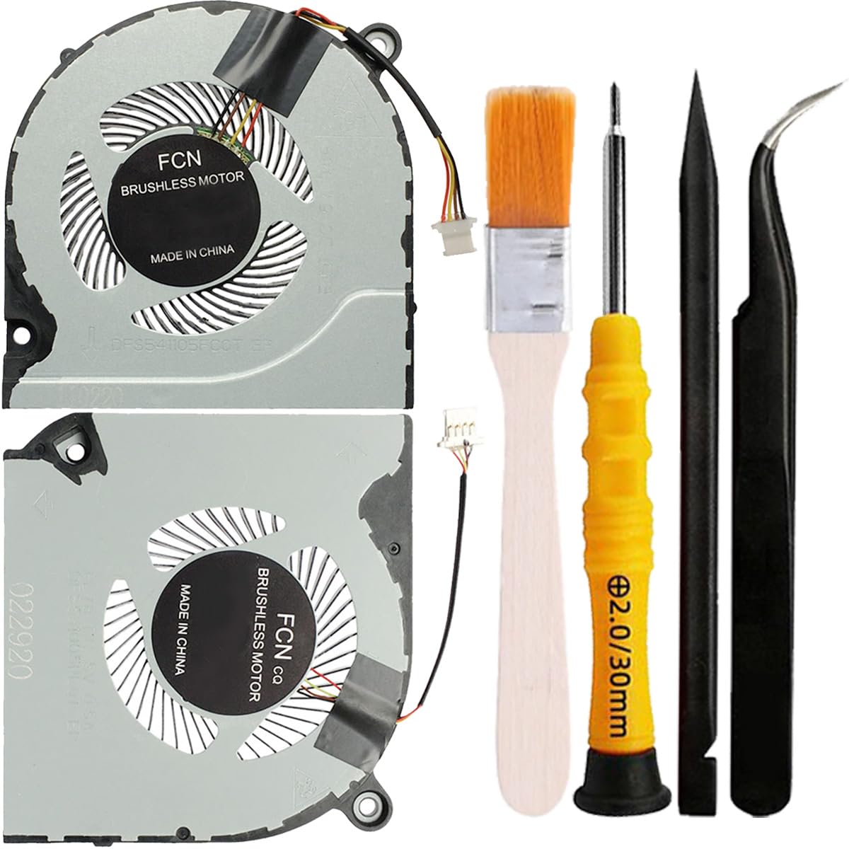 CPU & GPU Cooling Fan 45db Brushless Motor 5V Laptop Fan Replacement for Acer Nitro AN515-43 AN515-54 AN517-51 AN715-51 for Nitro 7 AN715-51-76LS/796C A715-41G/42G/74G/75G, with Pry Tool